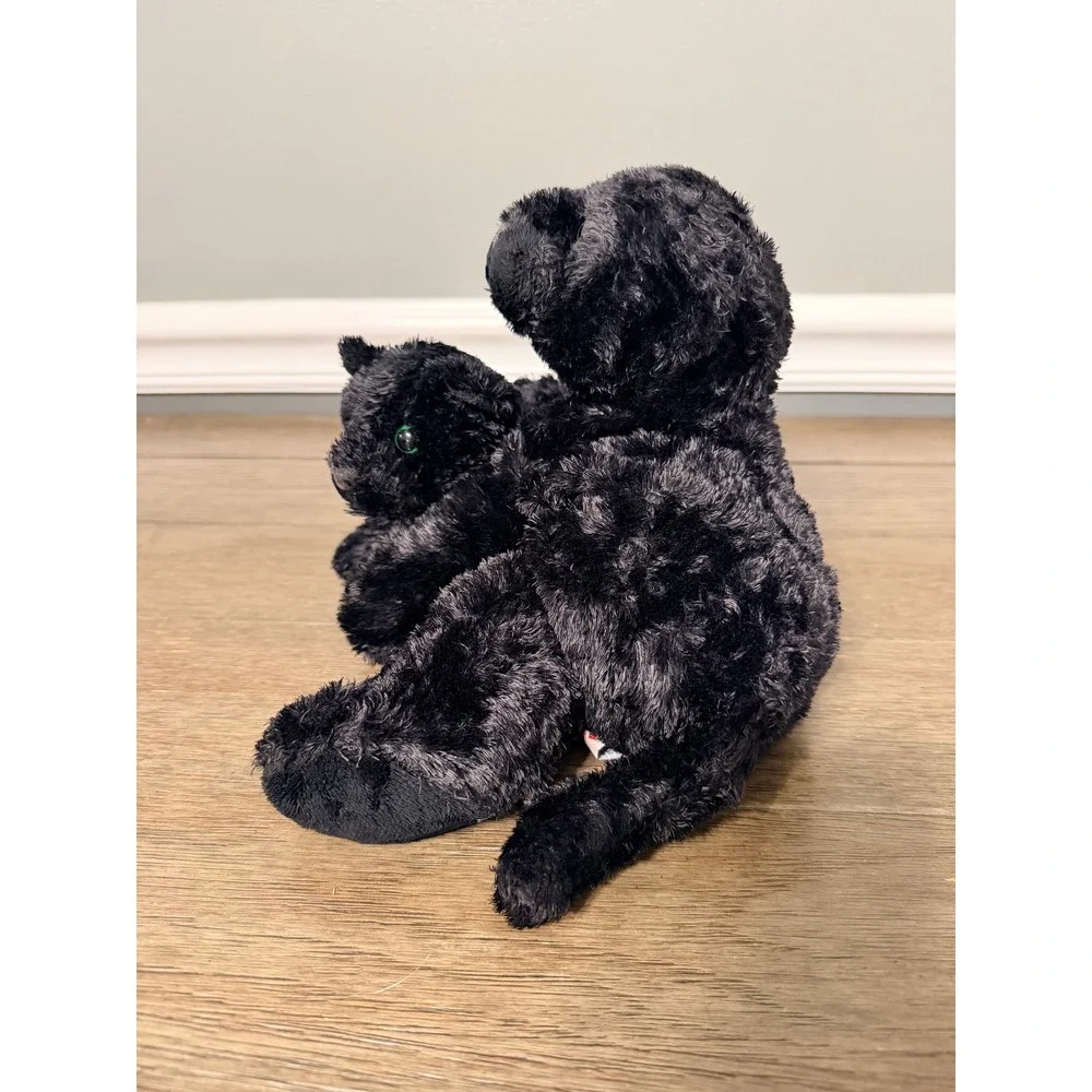 Aurora World Black Panther Mother and Cub Plush Set‎